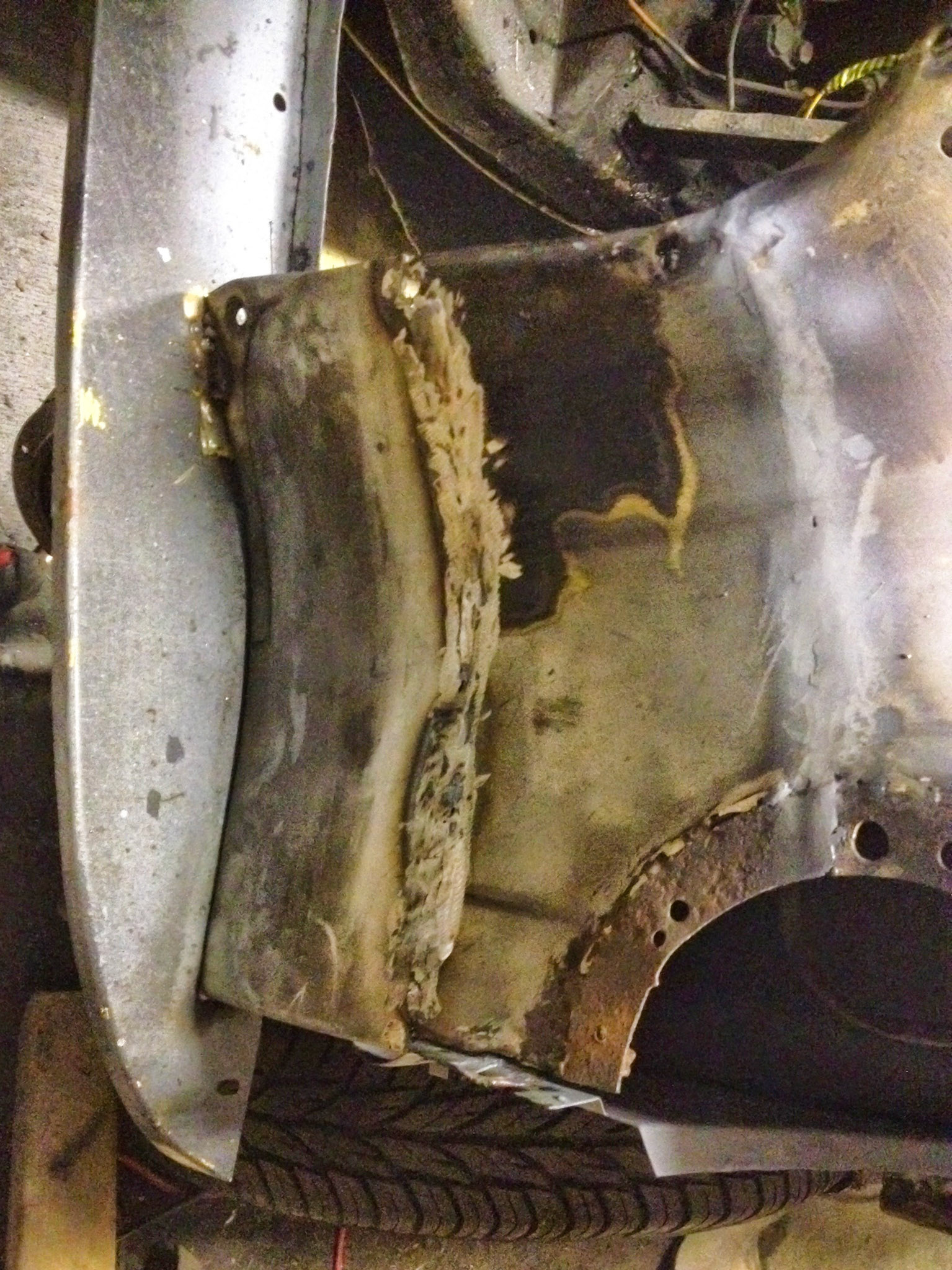 Bodywork on Percy at Karens