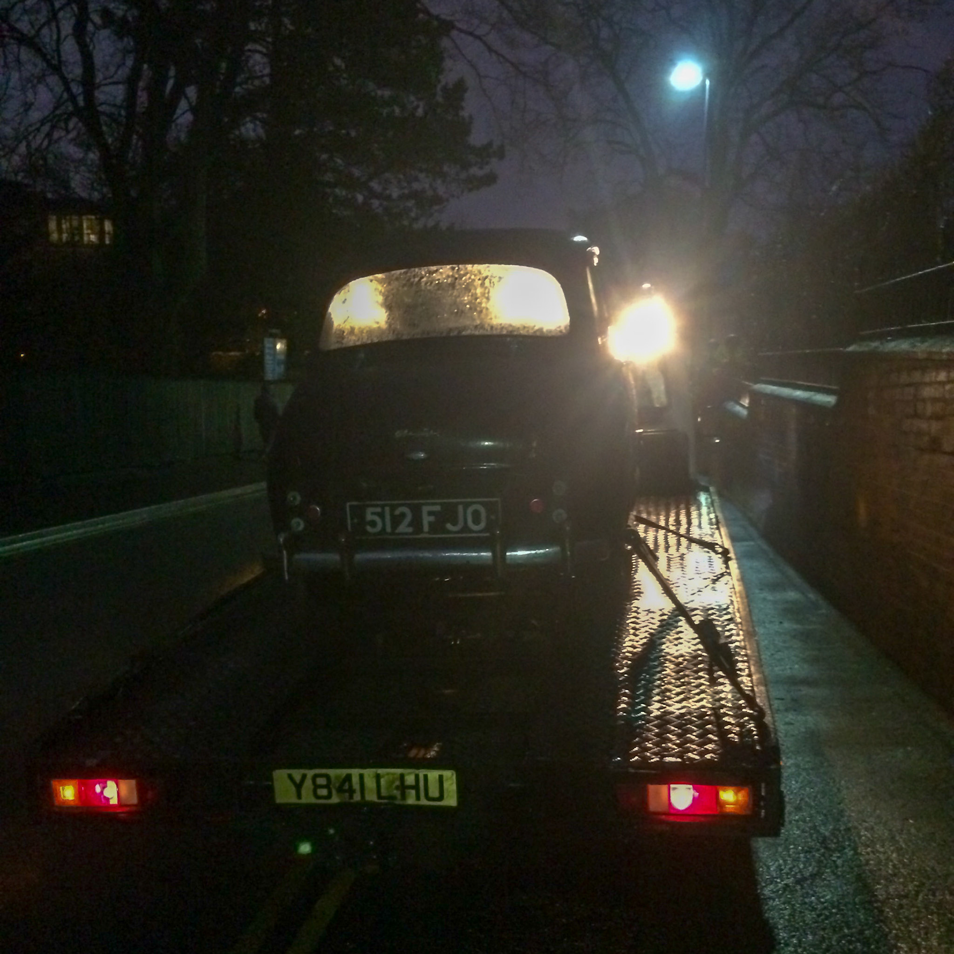 Percy being collected