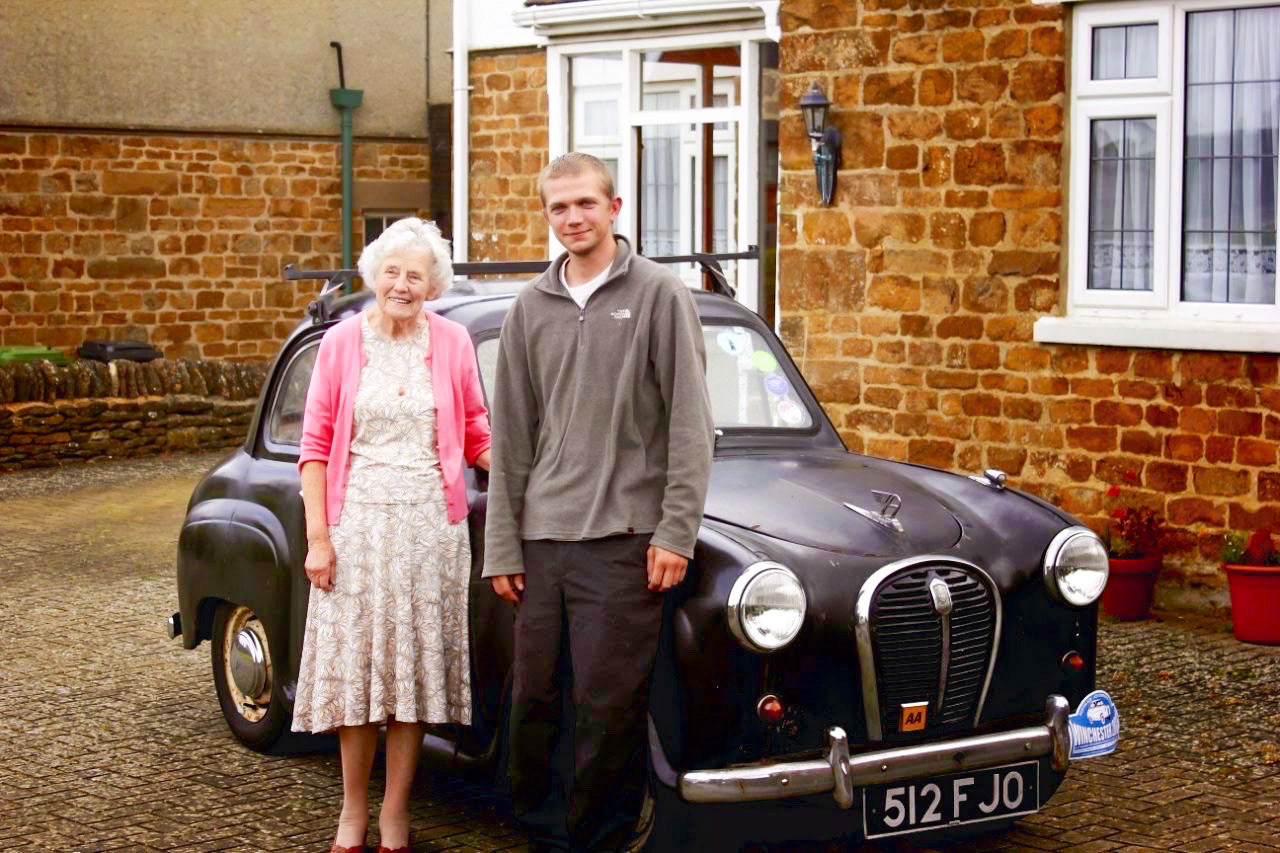 Mrs Thomas was a previous owner of the car called Percy and Matt, the present owner, took the car back to see Mrs Thomas at one of the cars previous registered addresses where it used to live.