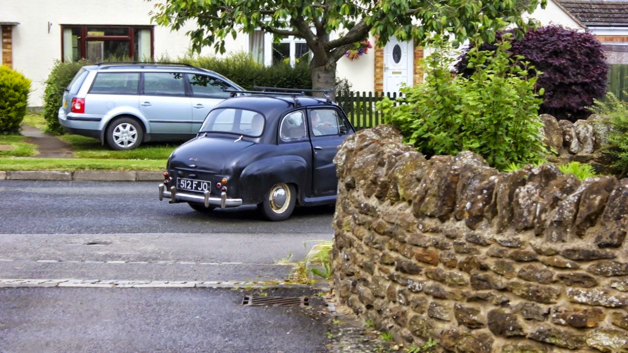 Mrs Thomas was a previous owner of the car called Percy and Matt, the present owner, took the car back to see Mrs Thomas at one of the cars previous registered addresses where it used to live
