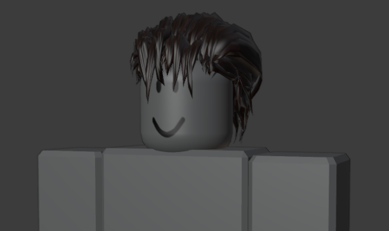 80s Hair ROBLOX 3D Model (3/4)