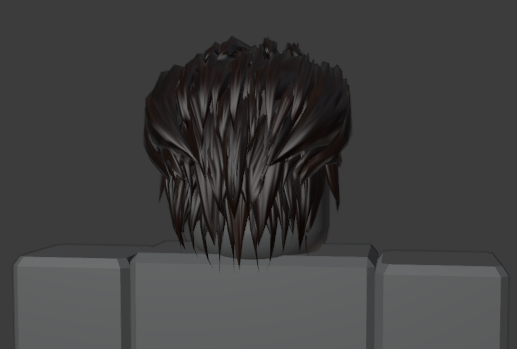 80s Hair ROBLOX 3D Model (Back)