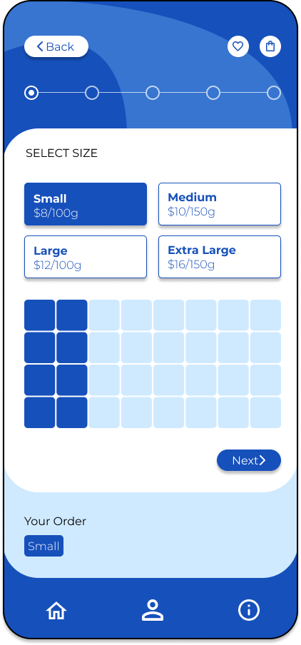 Select chocolate bar size