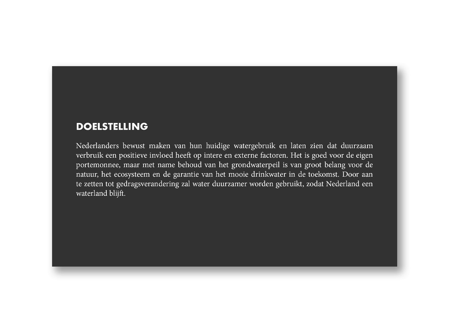 Doelstelling