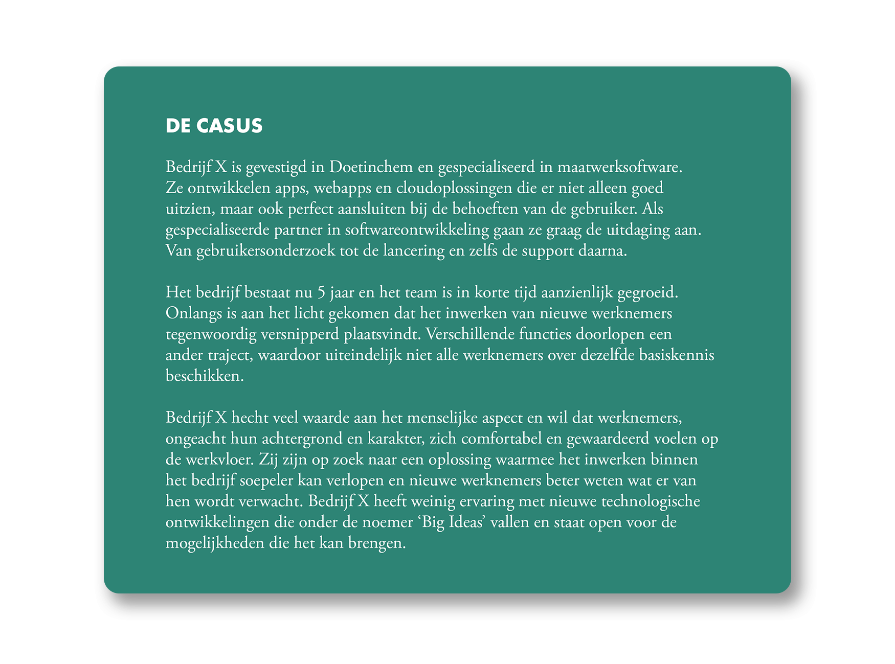 De casus