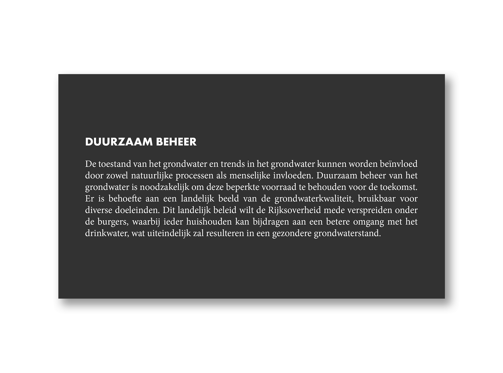 Duurzaam beheer