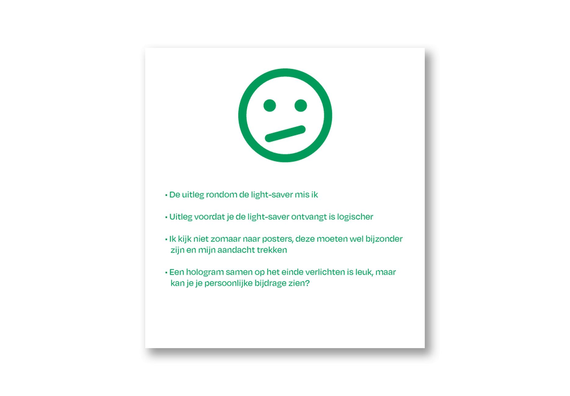 Interpretation - Twijfelachtige feedback
