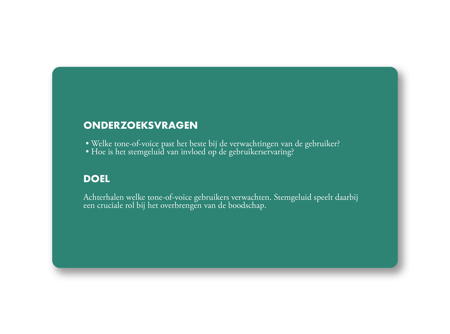 Onderzoeksvragen en doel