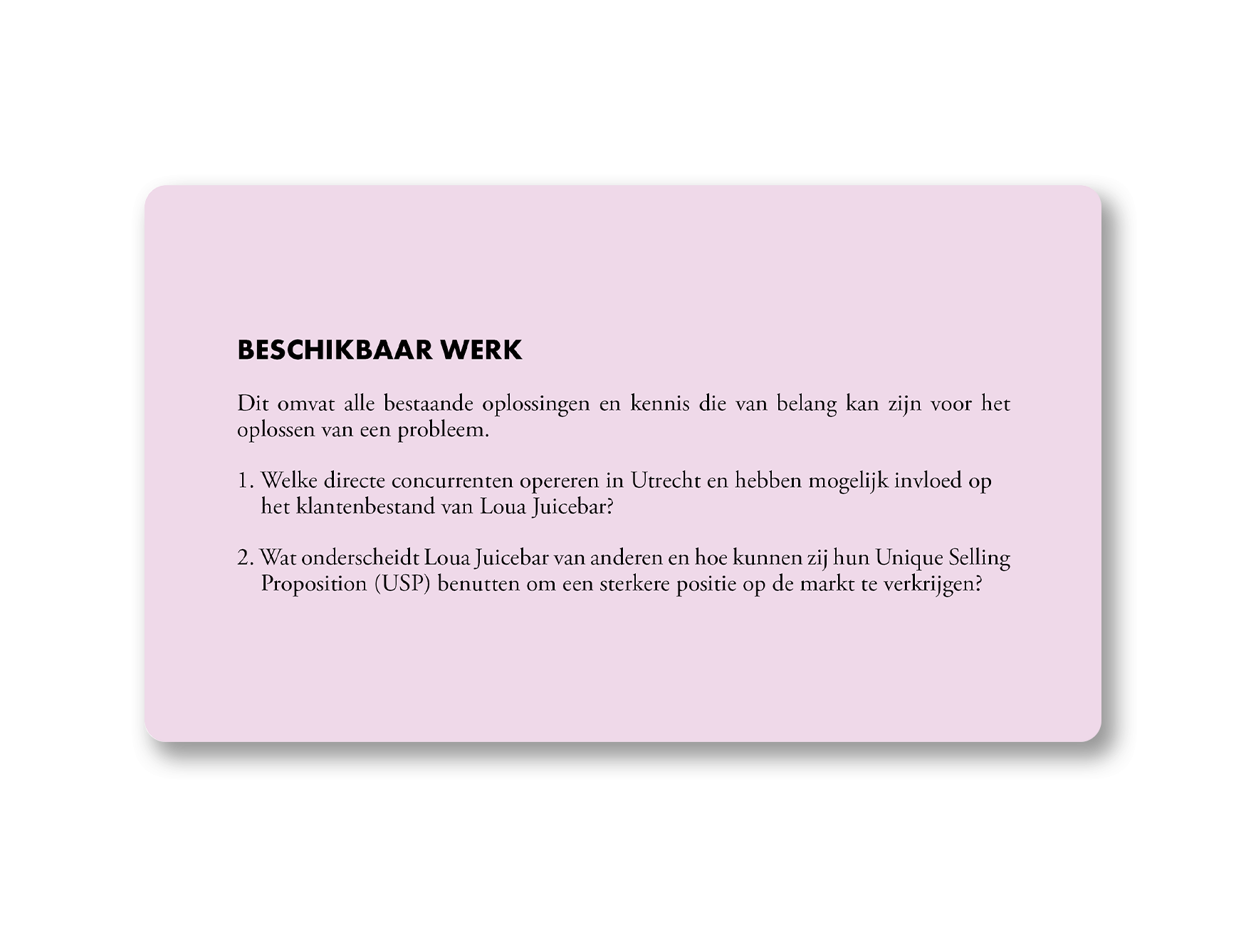 Beschikbaar werk