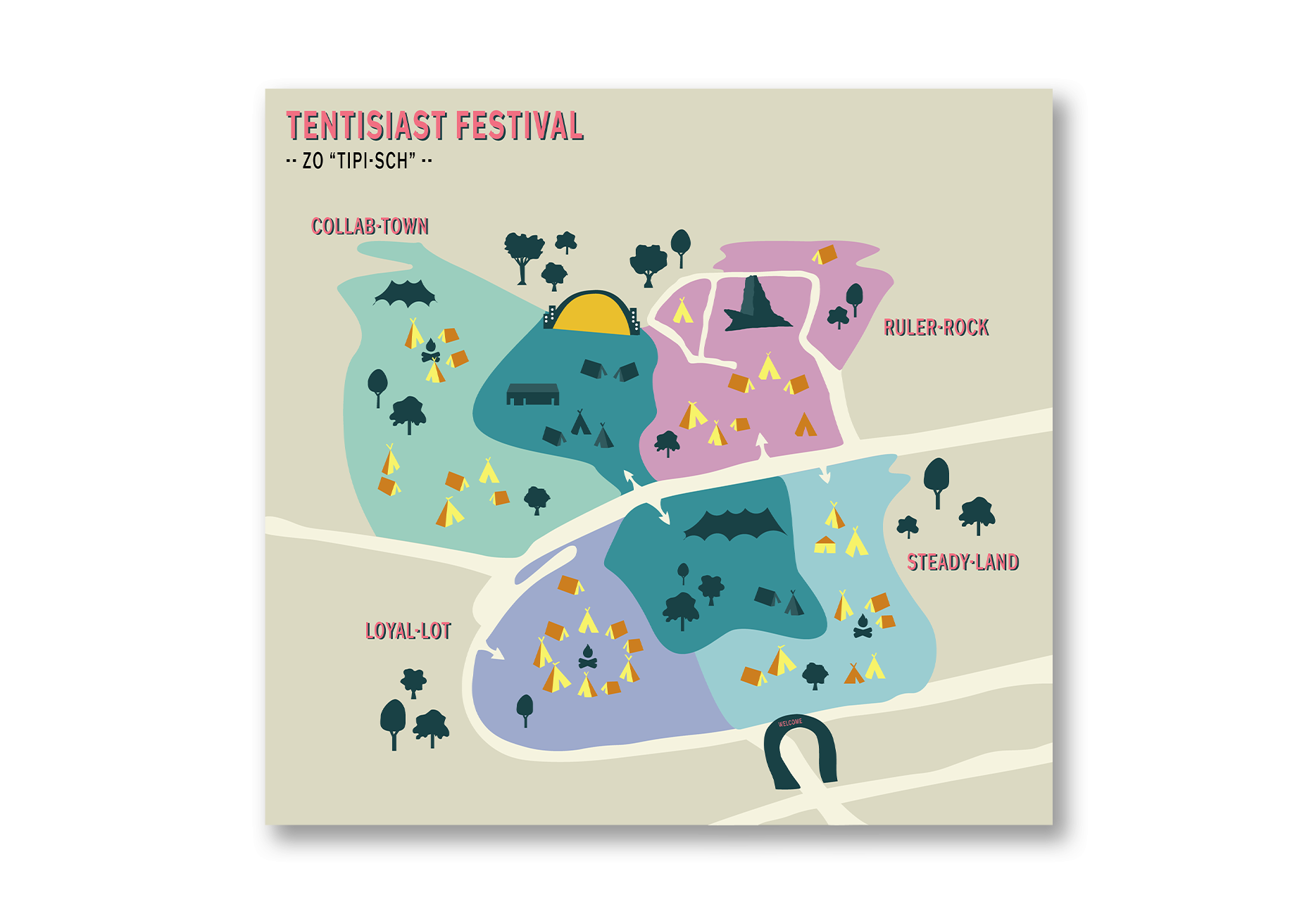 Experimentation - Tentisiast festival map