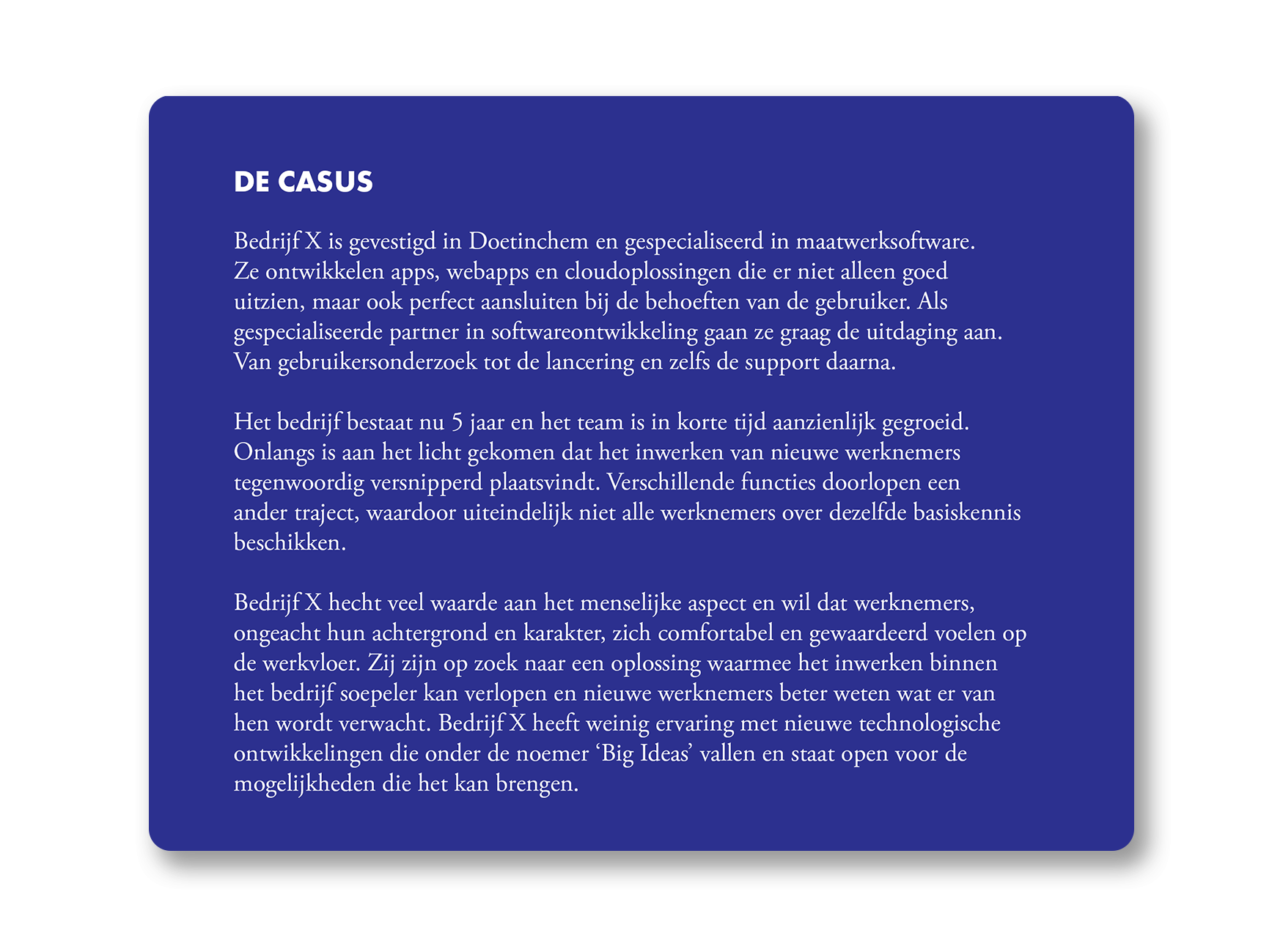 De casus