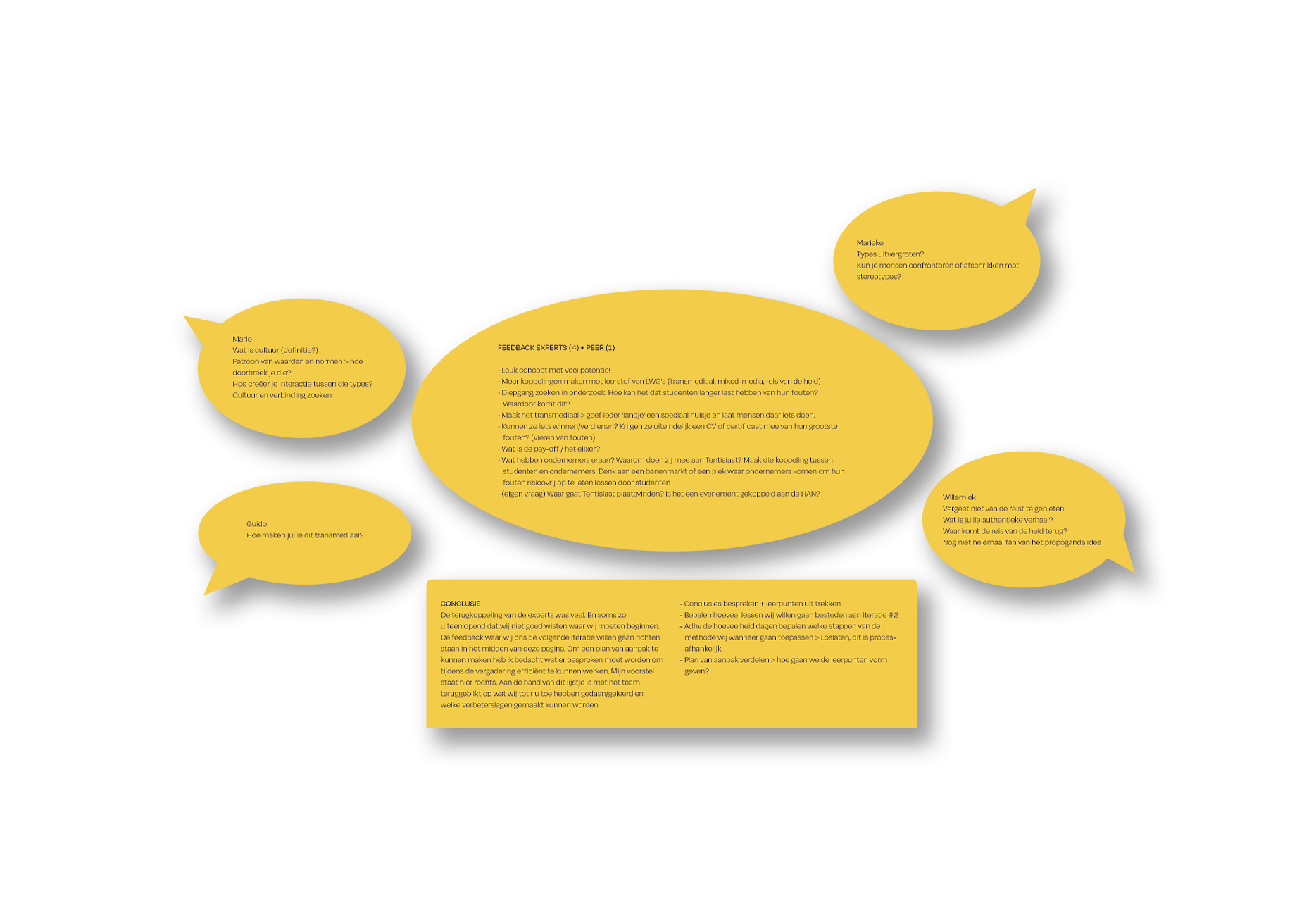 Evolution - Ontvangen feedback van experts & peers