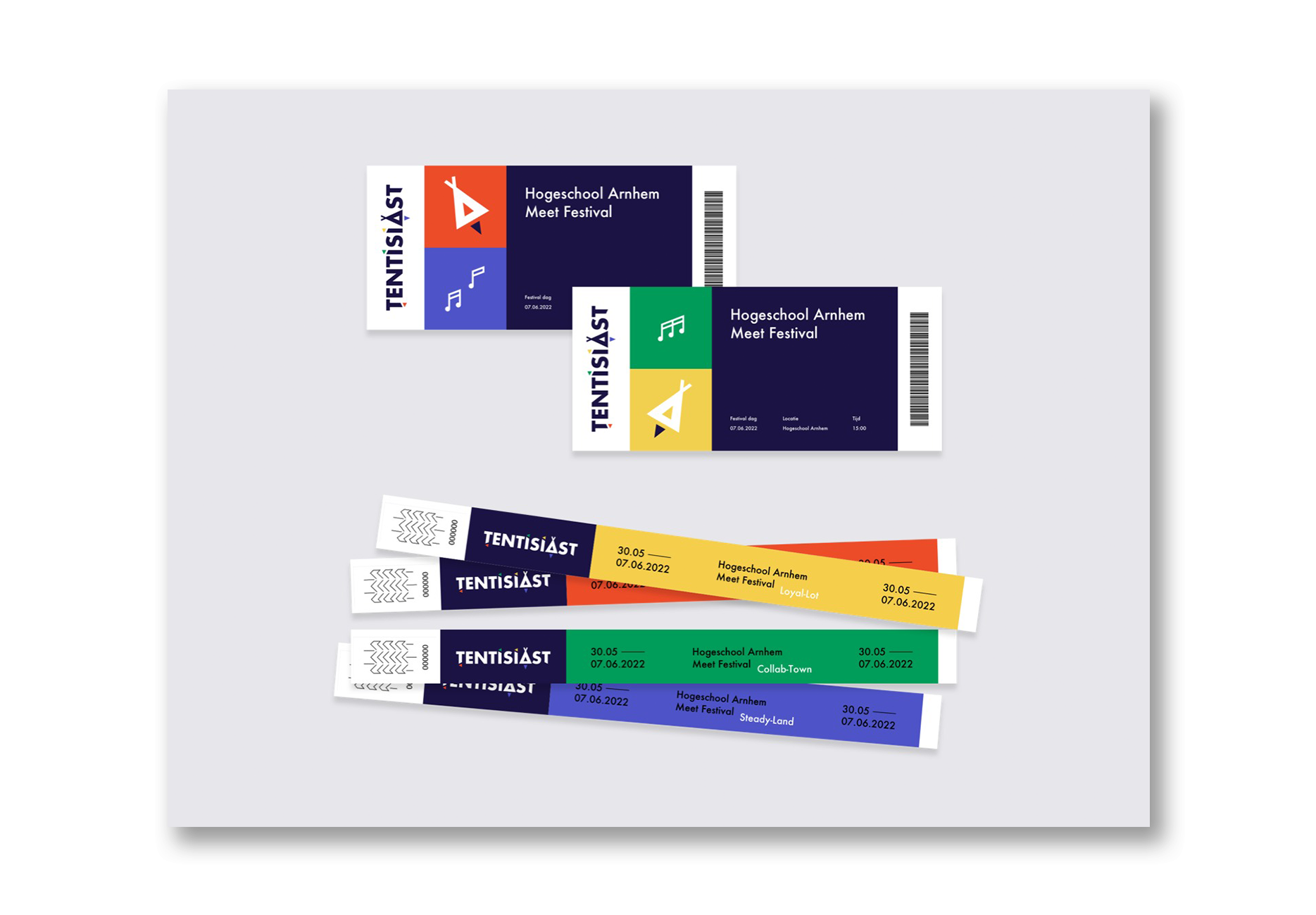 Experimentation - Tentisiast tickets & polsbandjes