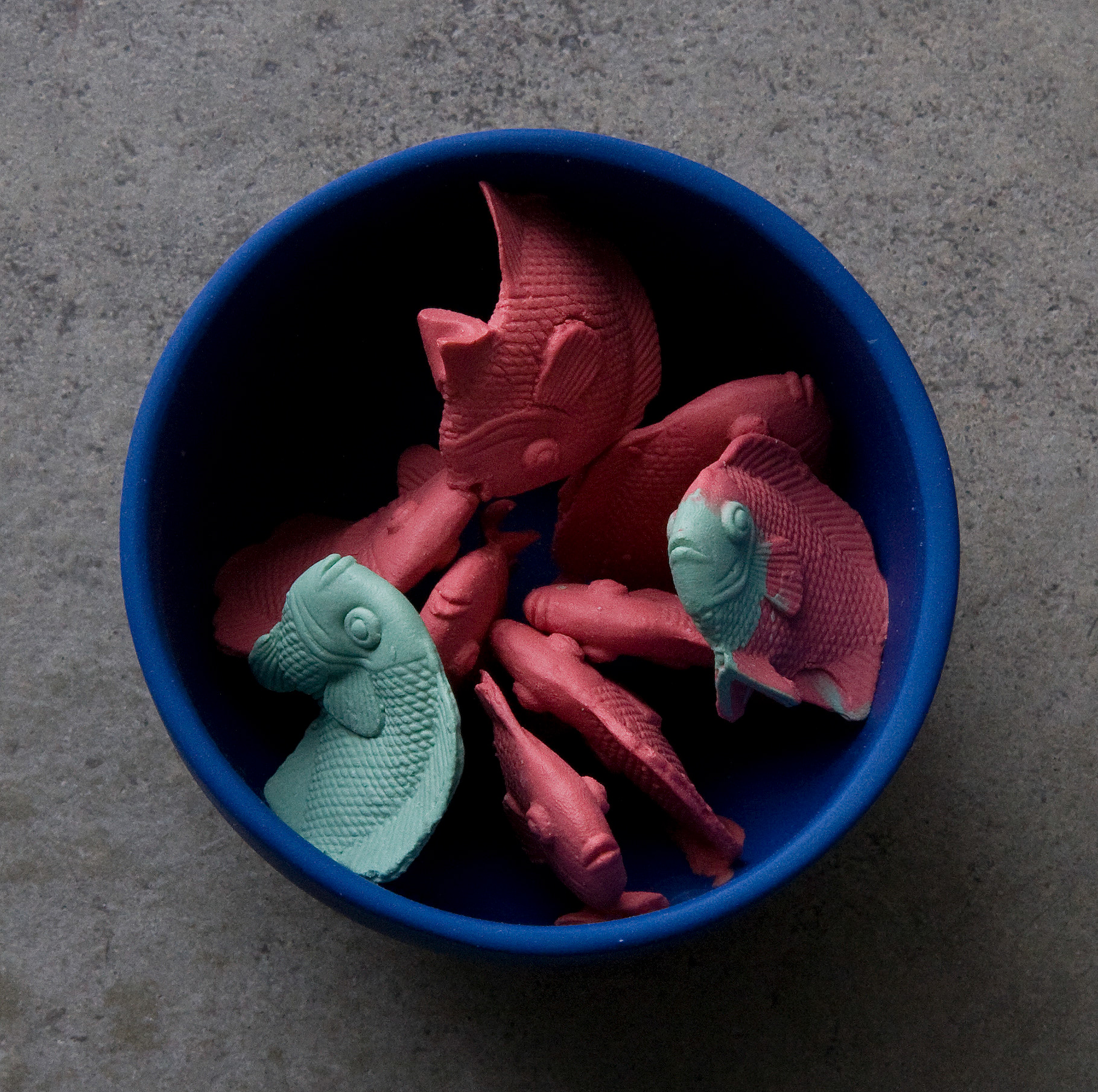 “Aquarium” Stoneware Slip cast, handbuilt 2009 ∅120 mm, height 100 mm