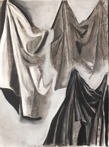 Drapery Study | Charcoal