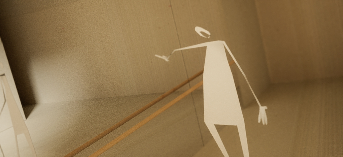 ballet mirror / detail of wooden handle