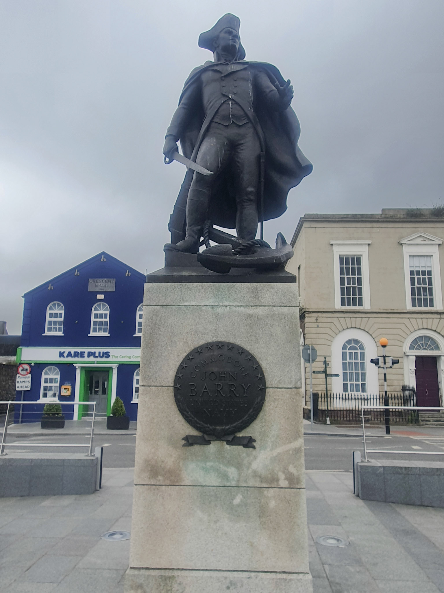 Admiral John Barry in Wexford. Founder of the US Navy
