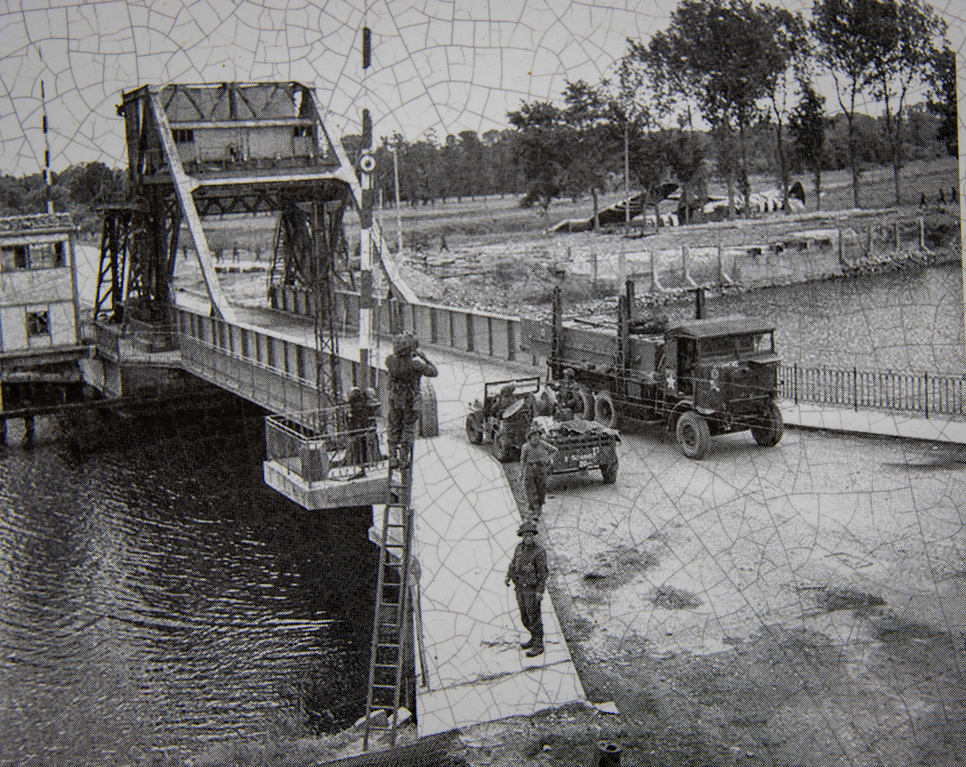 Taken on D Day itself - the real Pegasus bridge still in place