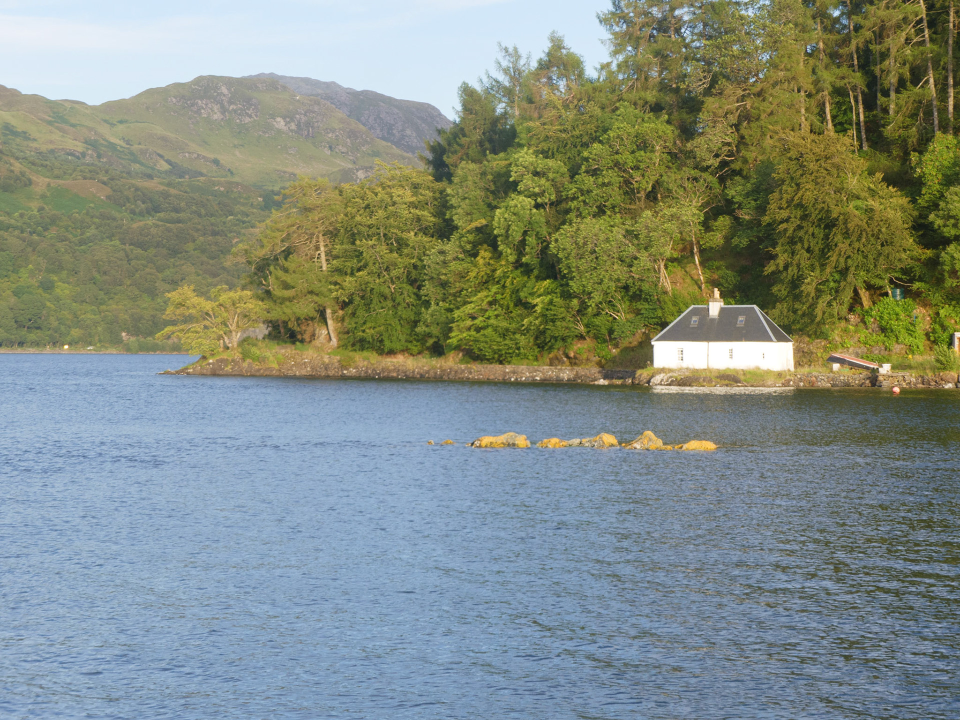 High tide at our Anchorage