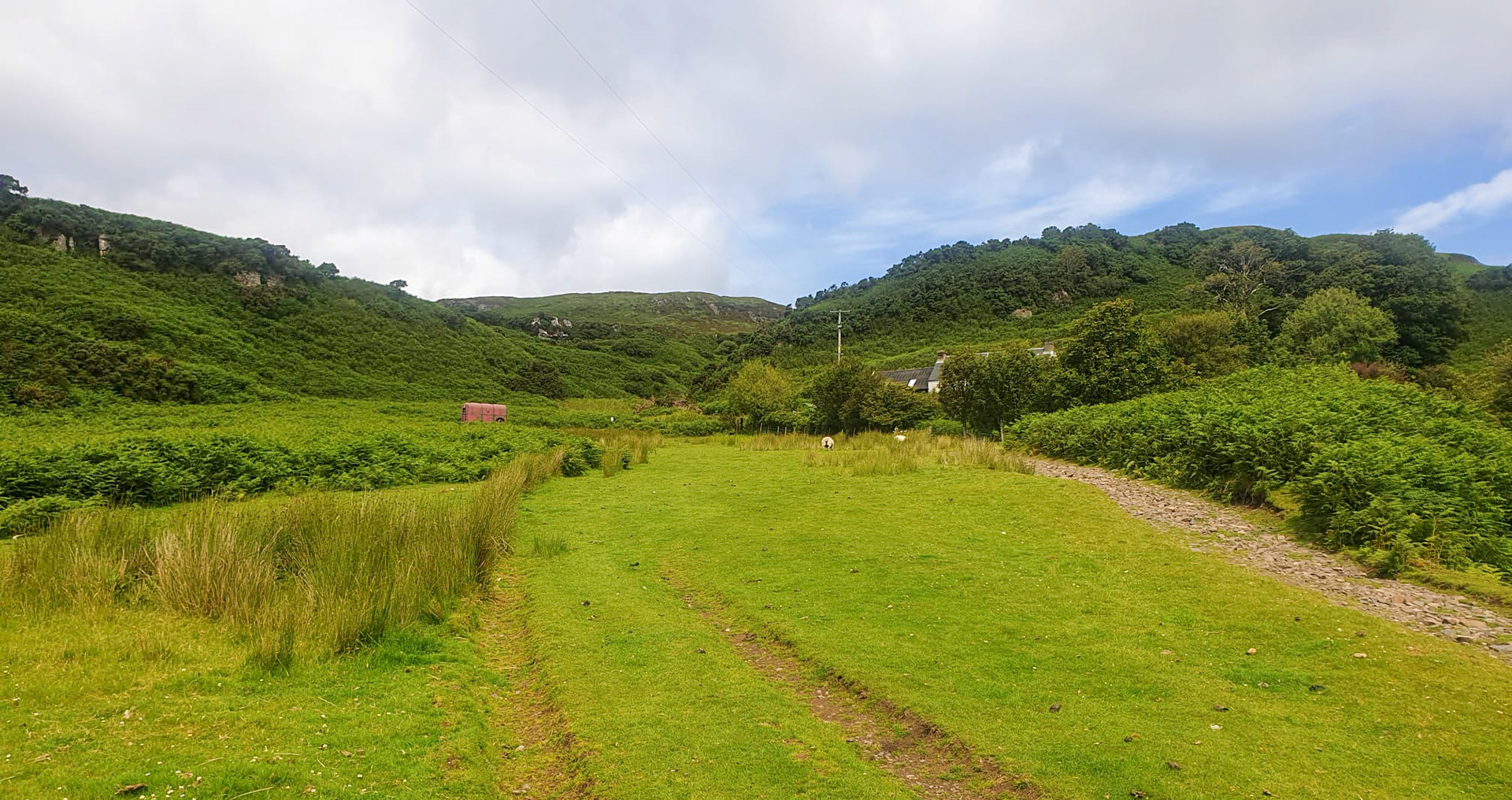 The path is somewhere up there