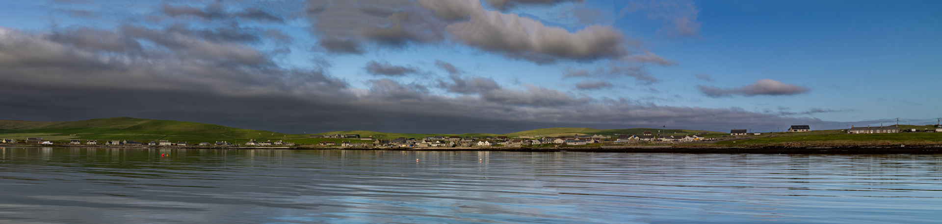 Pierowall from the mooring