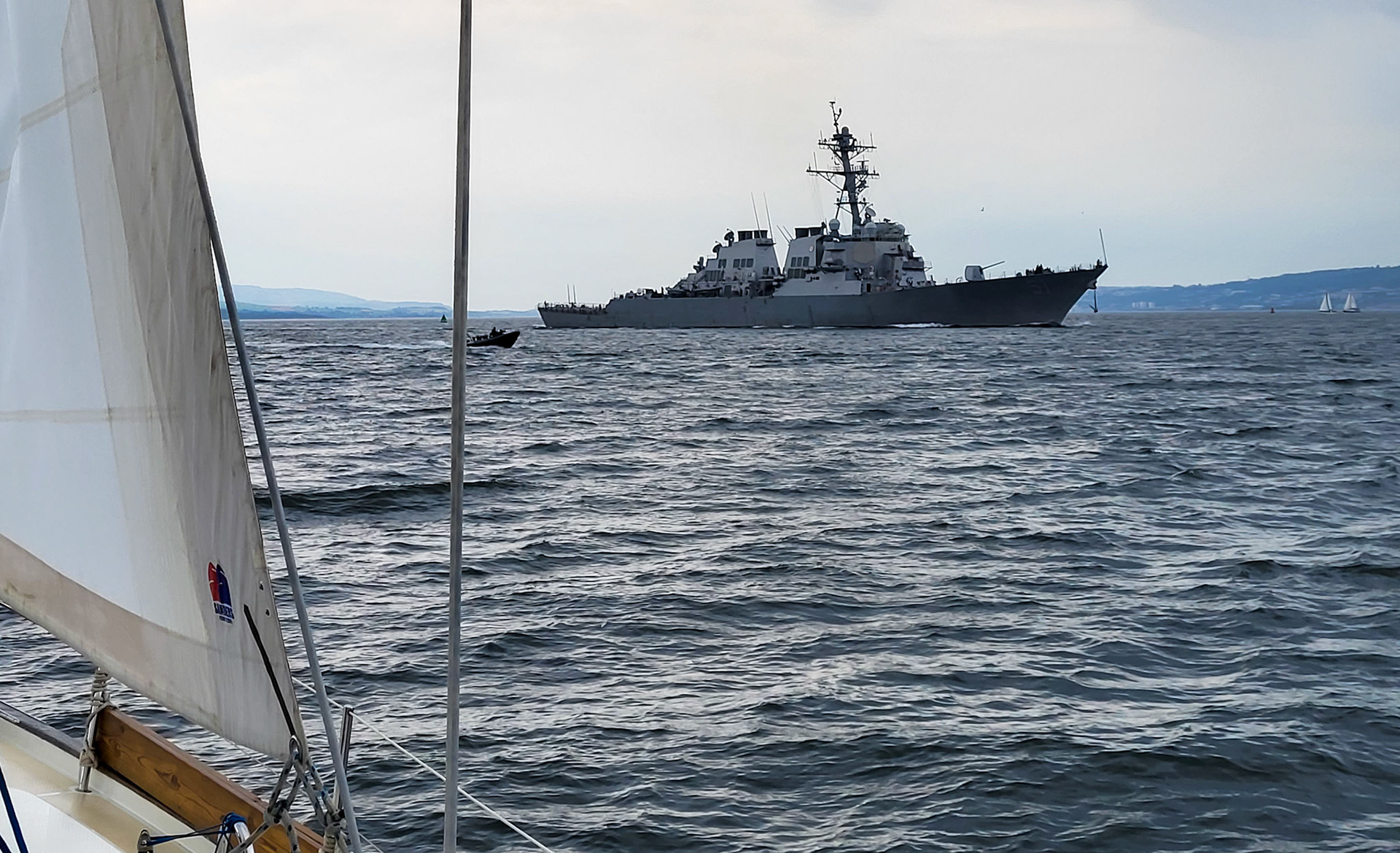 US warship
