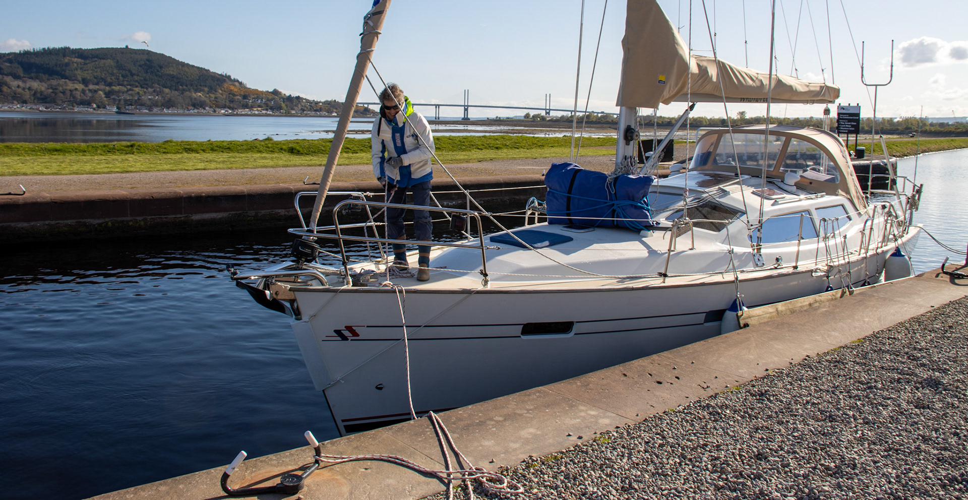 Clachnaharry Sea Lock - the last on the Canal
