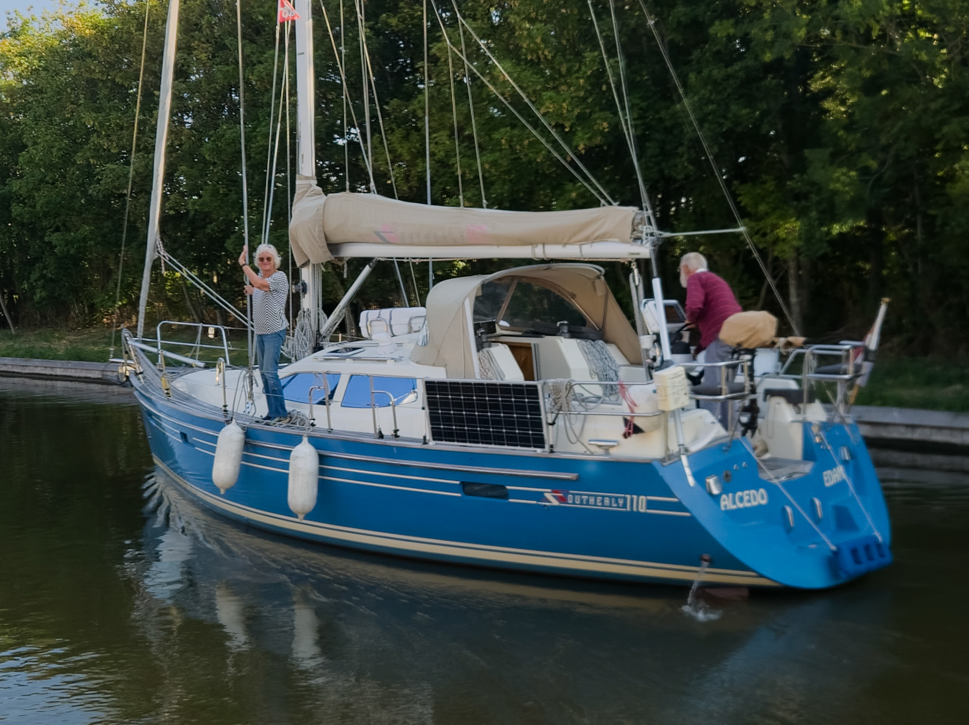 Fred and Nelli with their lovely 110 Alcedo