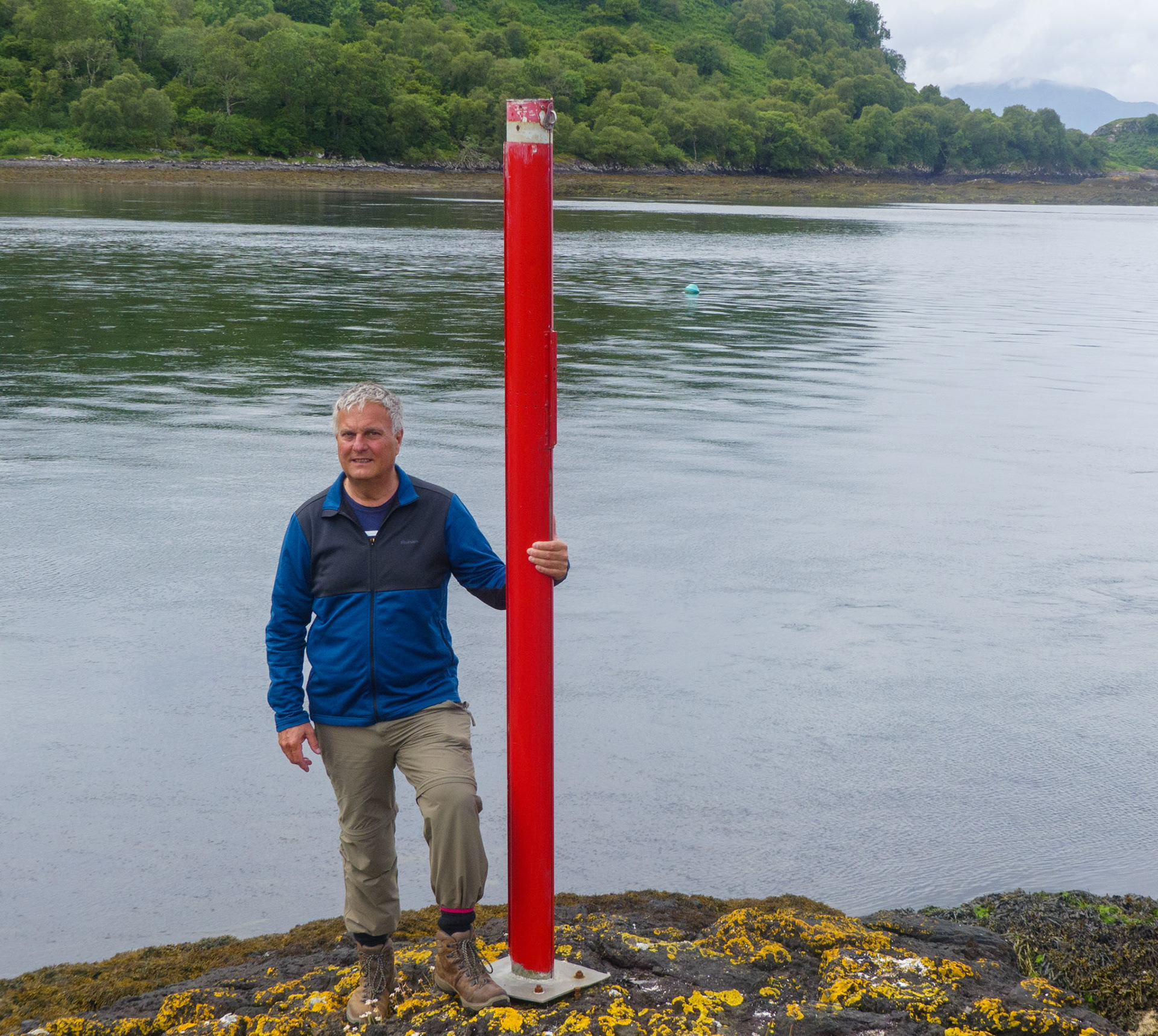 Note the Green Buoy at low water