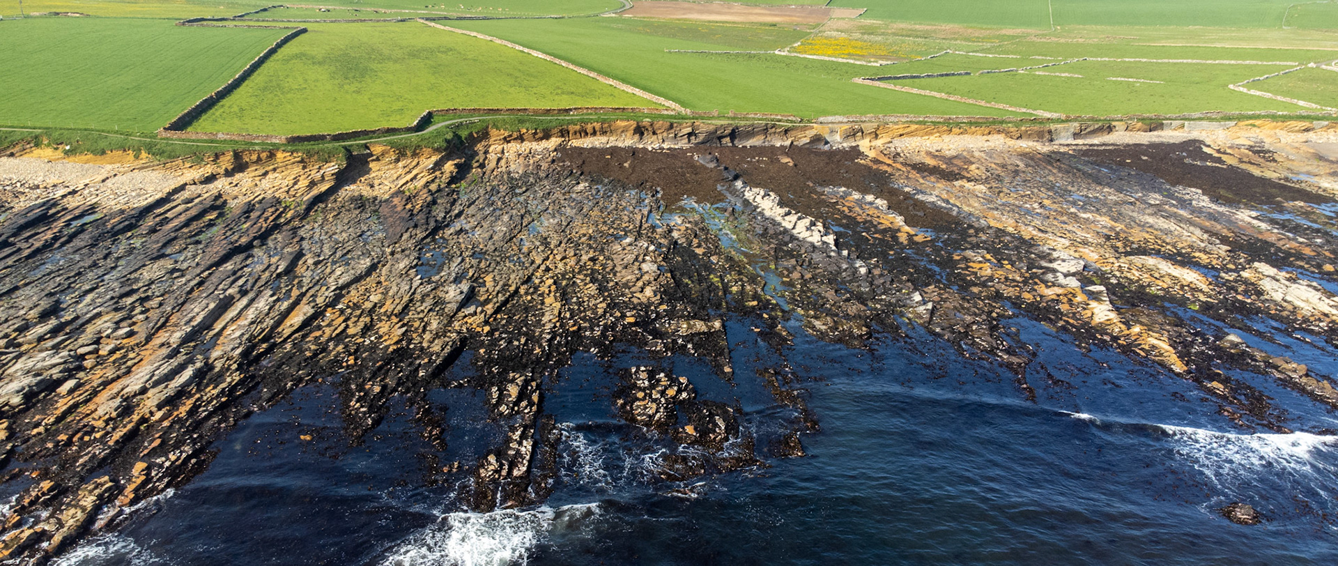 mainland shoreline from hoy sound