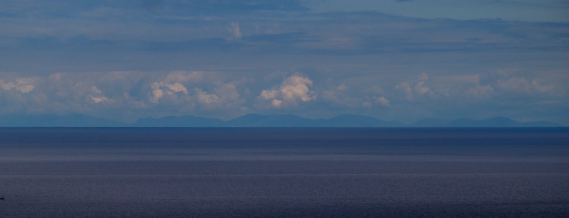 View from 248Mtrs - we think its Snowdonia National Park - 70 miles away