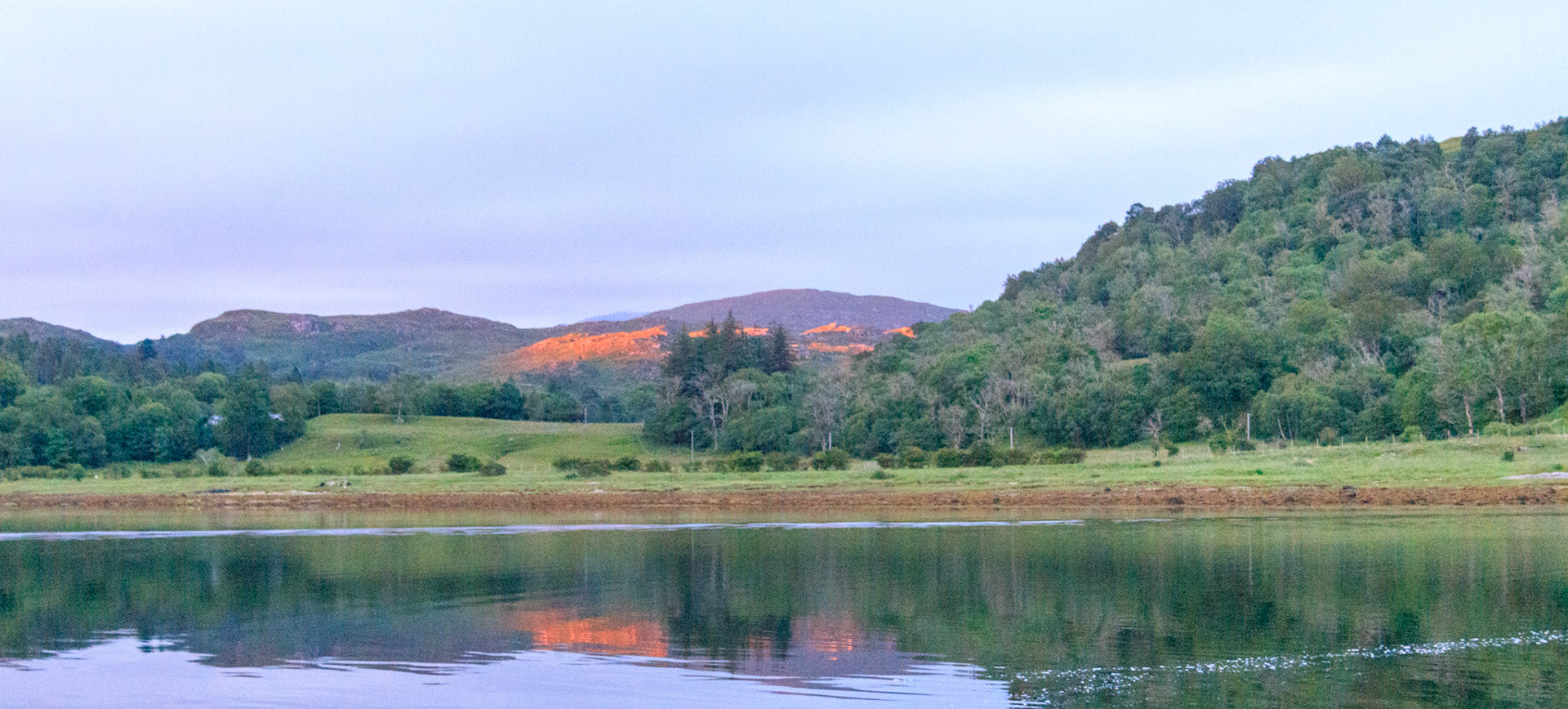 late evening looking north from the head of loch aline