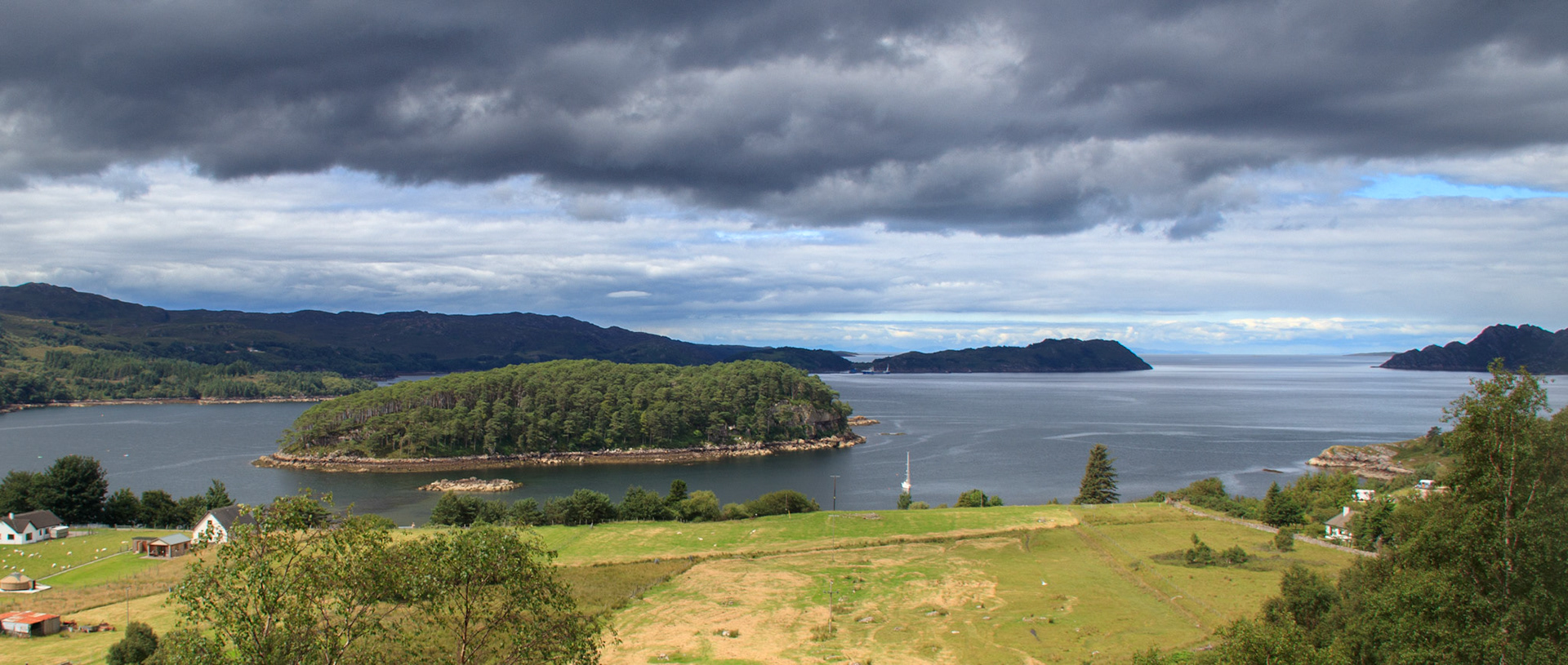 looking West from Sheildaig into Loch torridon