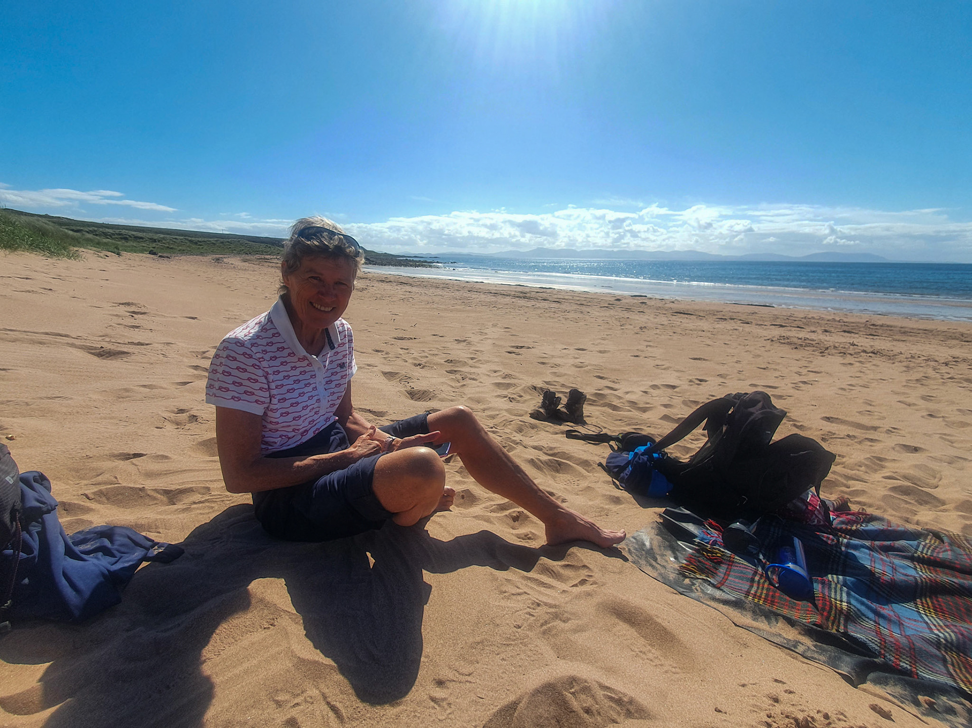and the sun shone