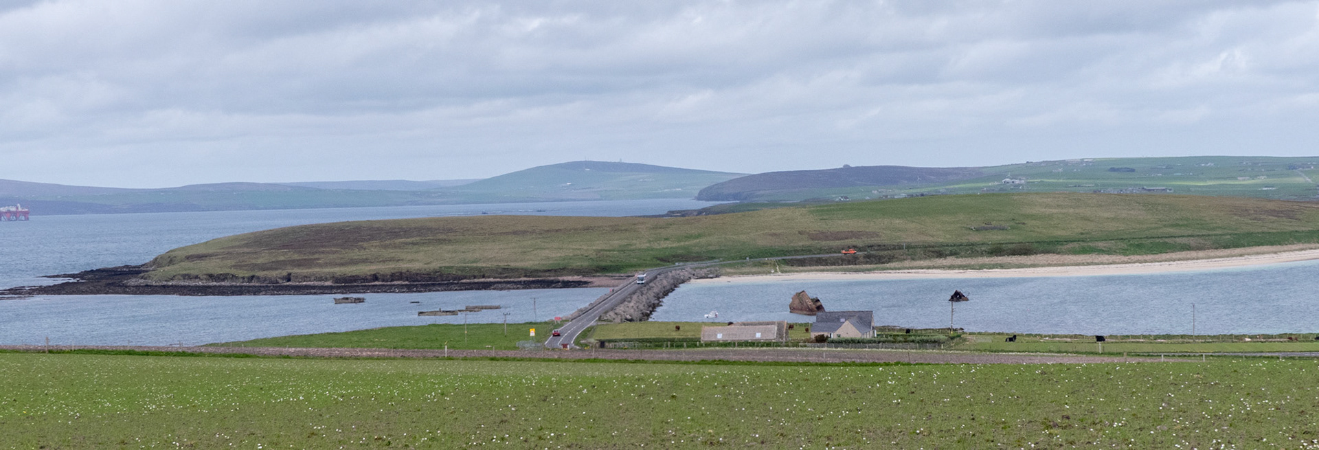 Churchill Barrier with blockships