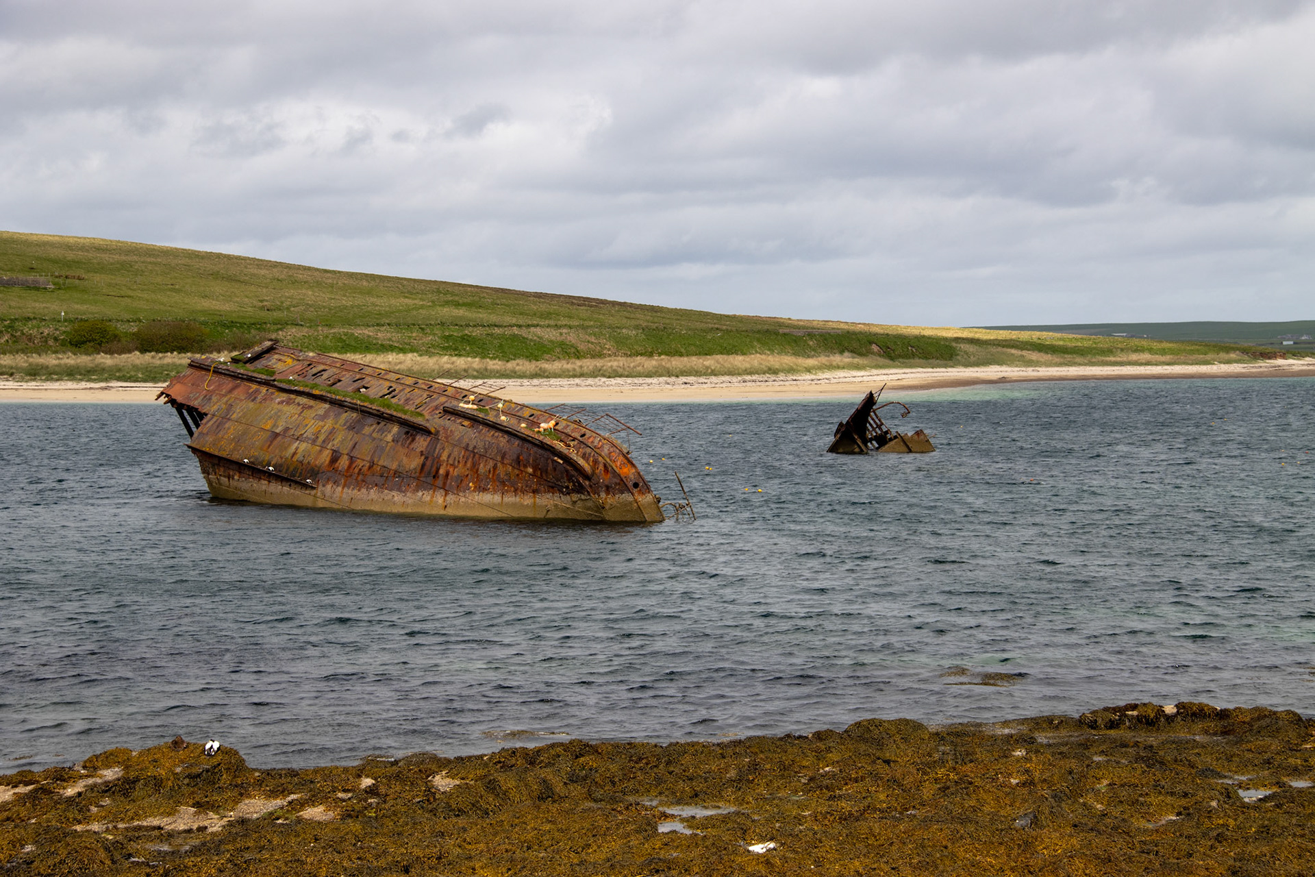 remains of a WW1 blockship