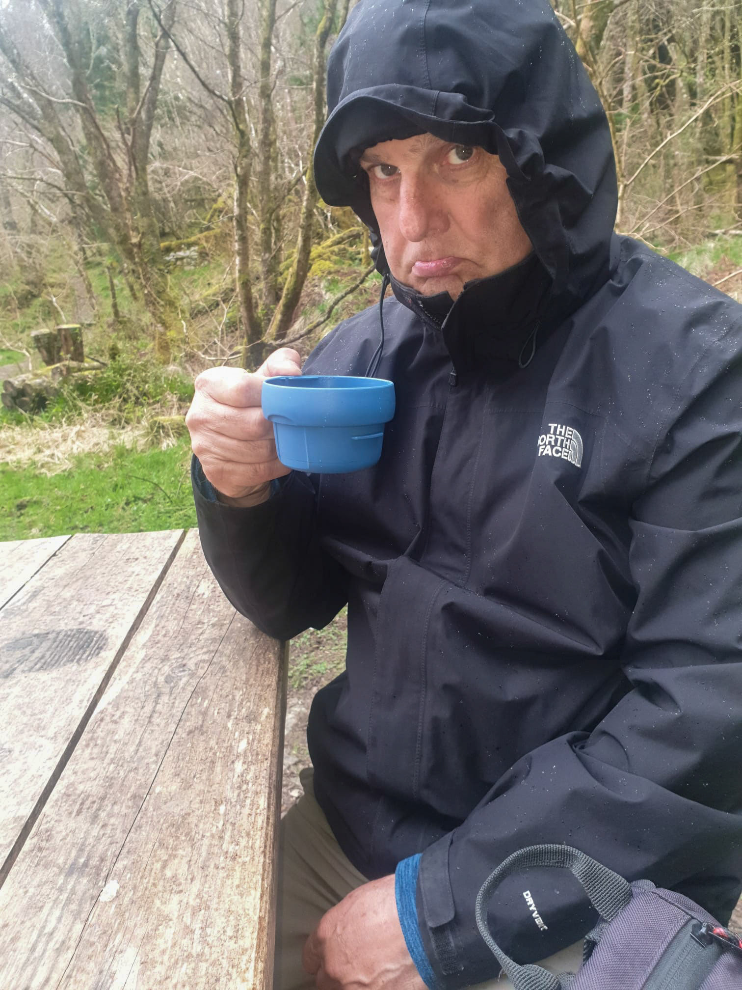 A rather damp Nick watching the beavers