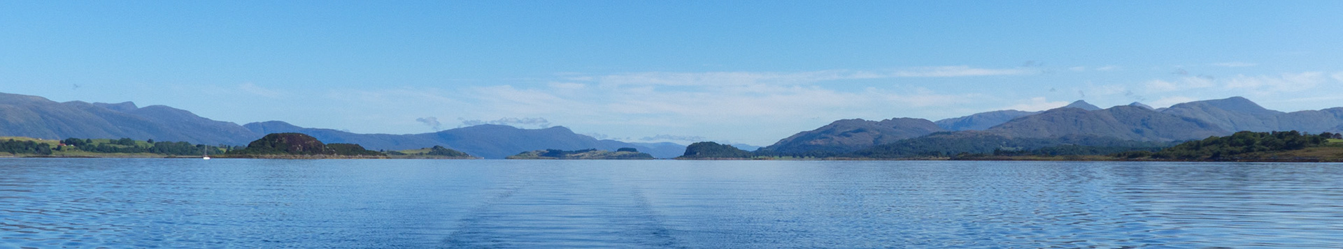 looking up loch Linnhe towards ben Nevis