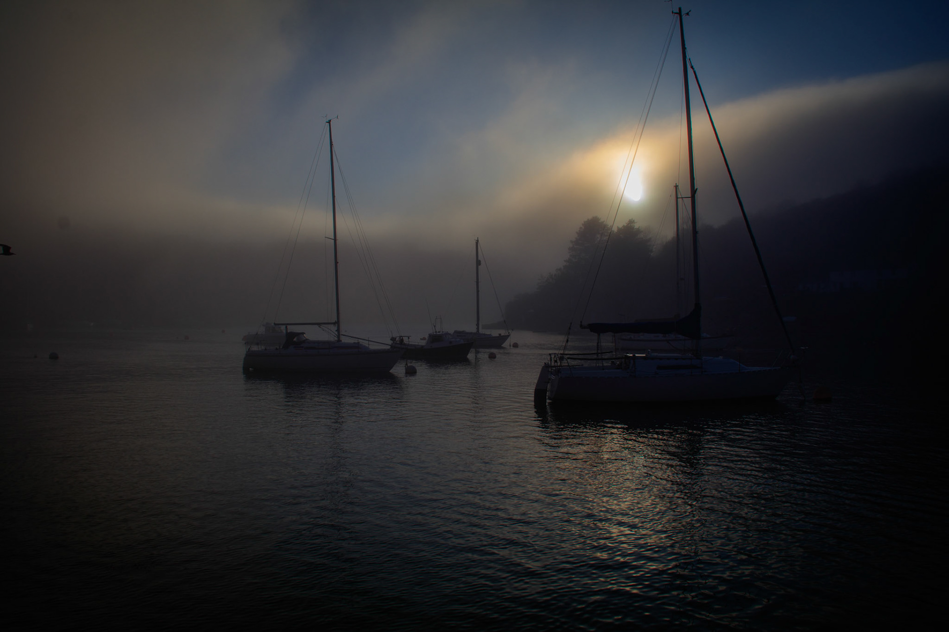 A misty view towards warren point