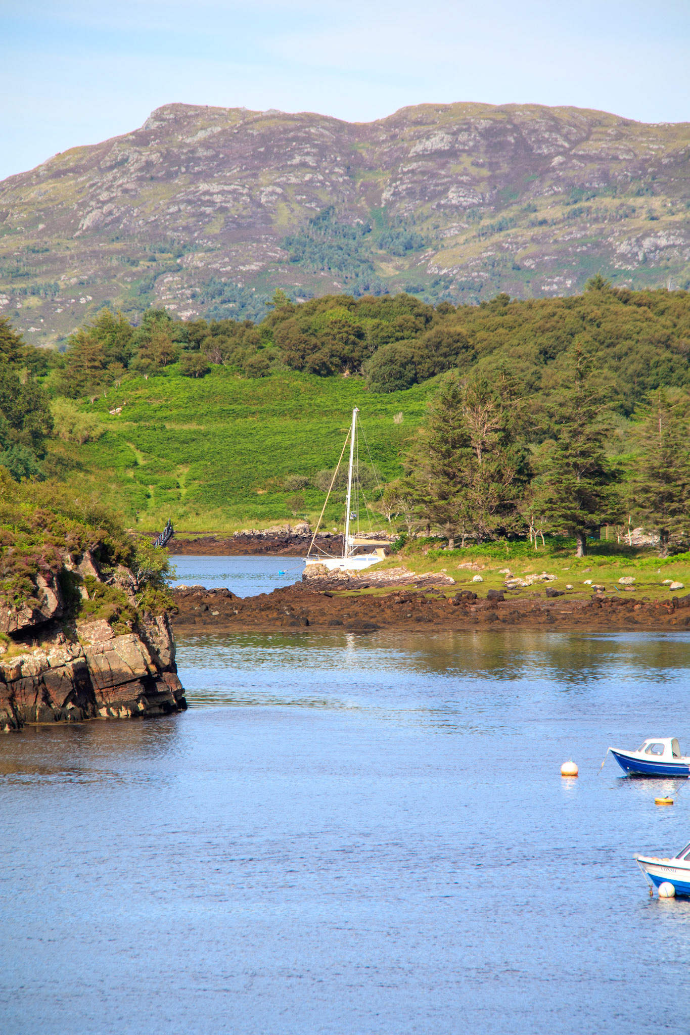 low tide at badachro