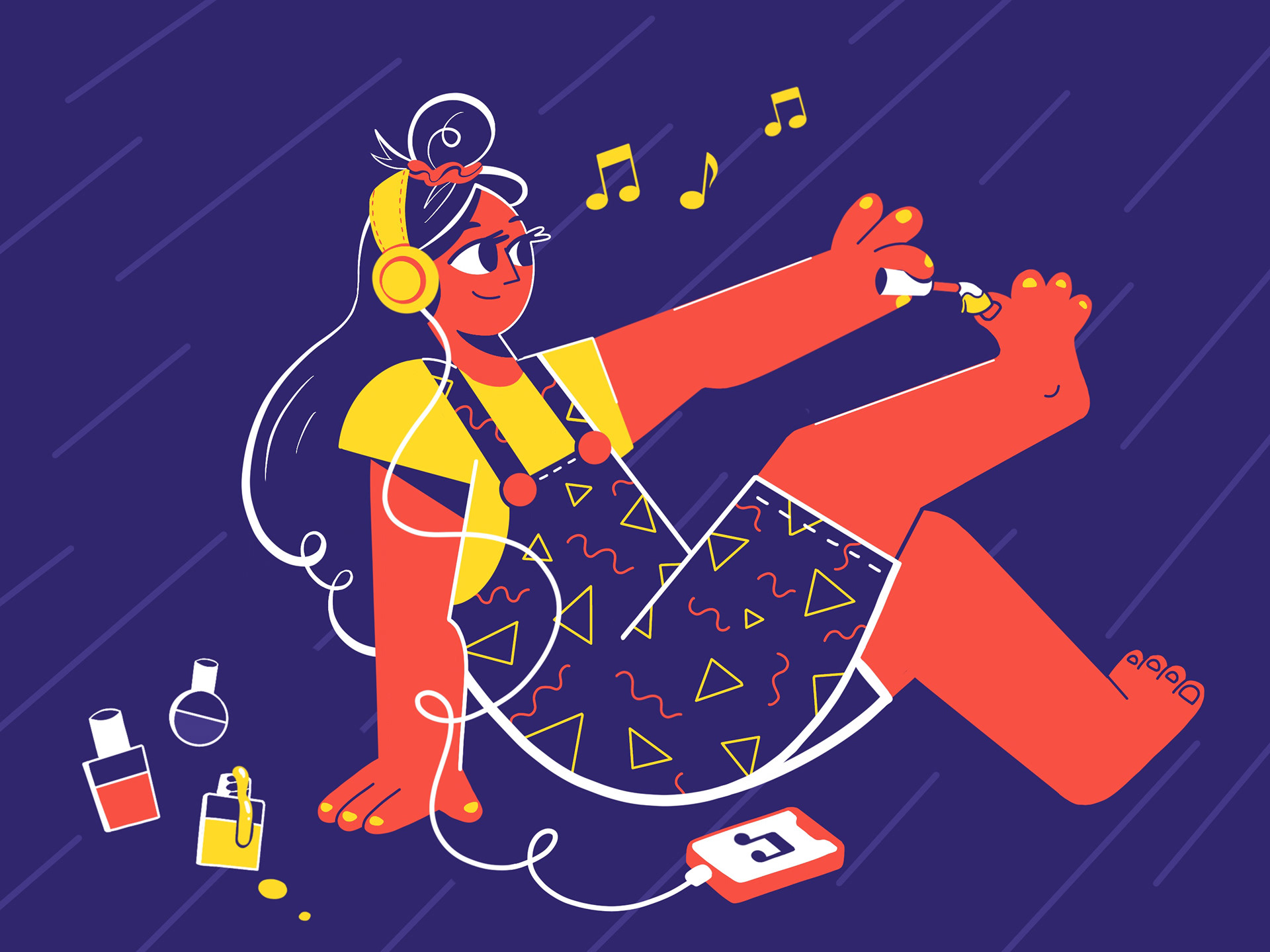 Doin' Girly Stuff. Made in Procreate