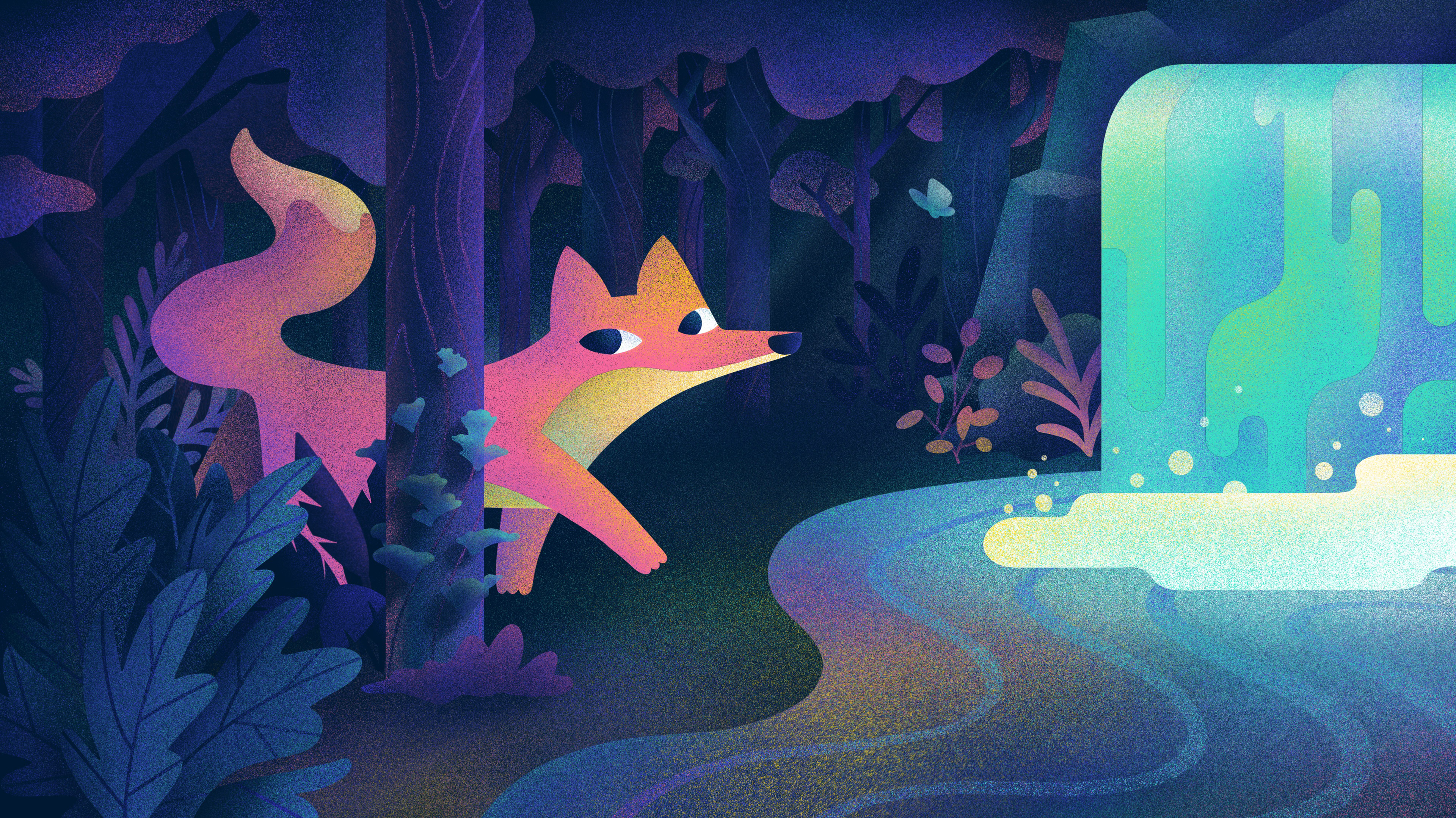 Feelin' Foxy. Made in Procreate