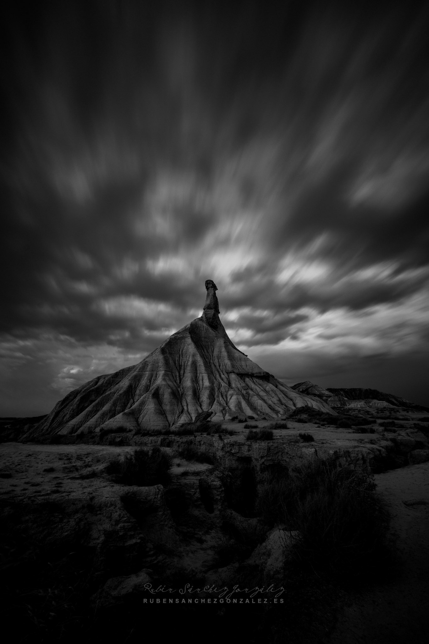 Las Bardenas Reales - B&amp;W