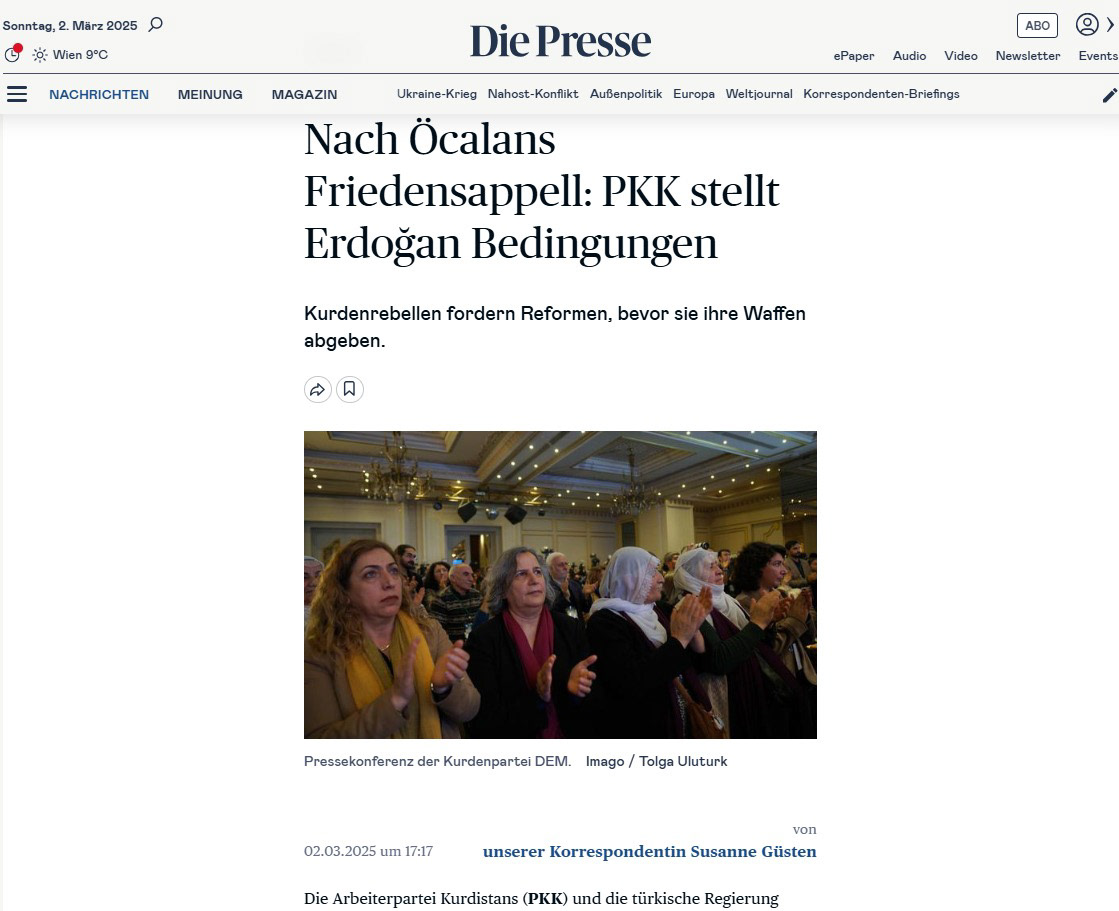 Die Presse (Austria) on March 2, 2025.