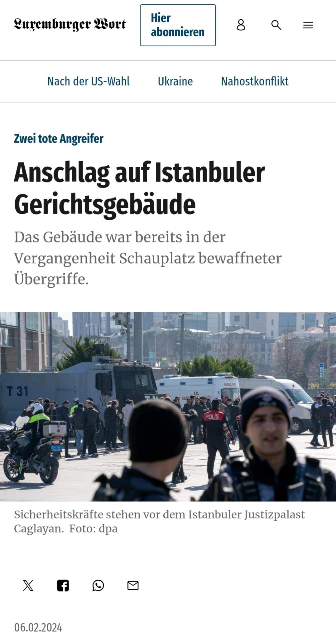 LUXEMBURGER WORT ON FEB. 6, 2024