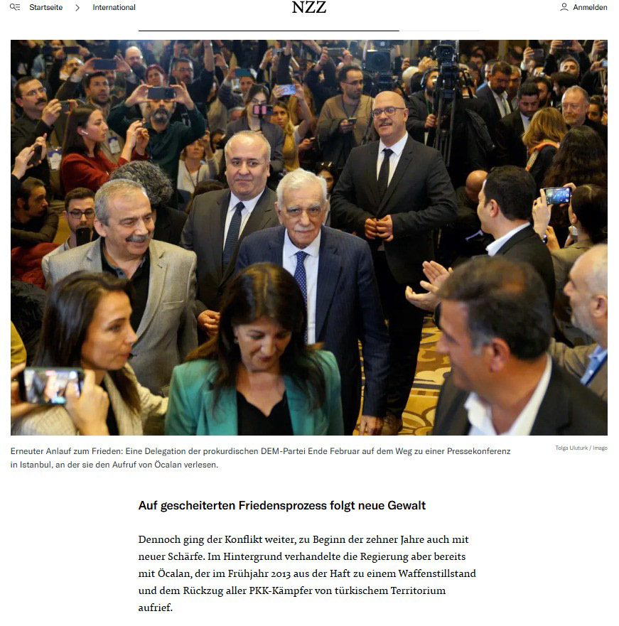 Neue Zürcher Zeitung (NZZ) on March 5, 2025