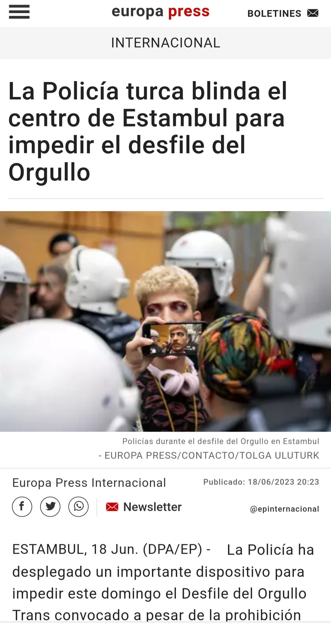 Europa Press on June 18, 2023