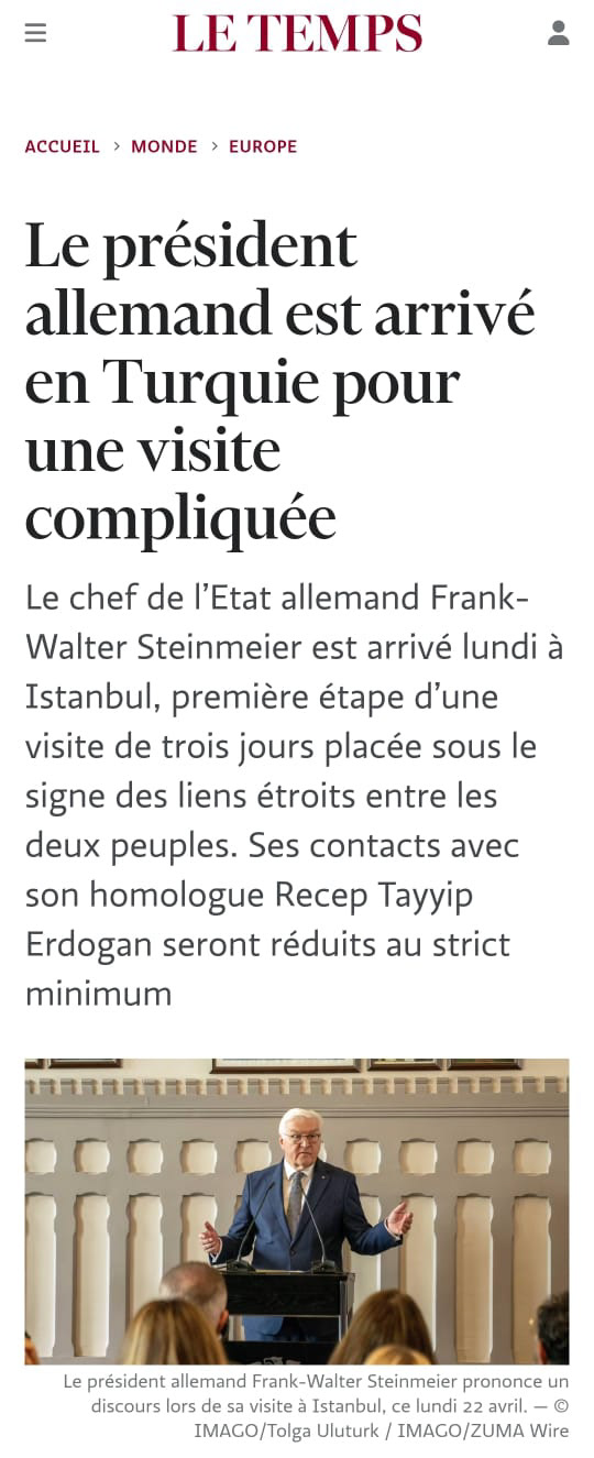 Le Temps on April 22, 2024