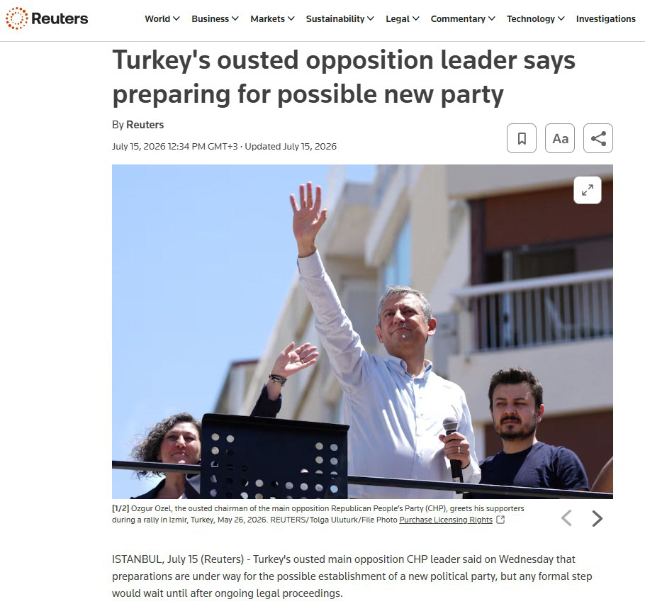 REUTERS ON JUNE 15, 2026