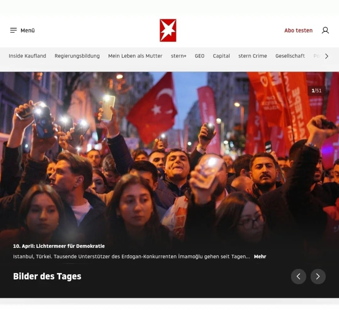Stern Bilder des Tages on April 10, 2025